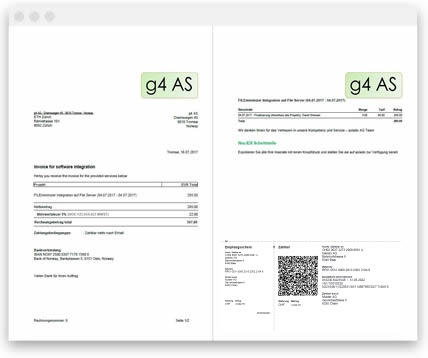 Invoicing in the Harvest alternative TimeStatement